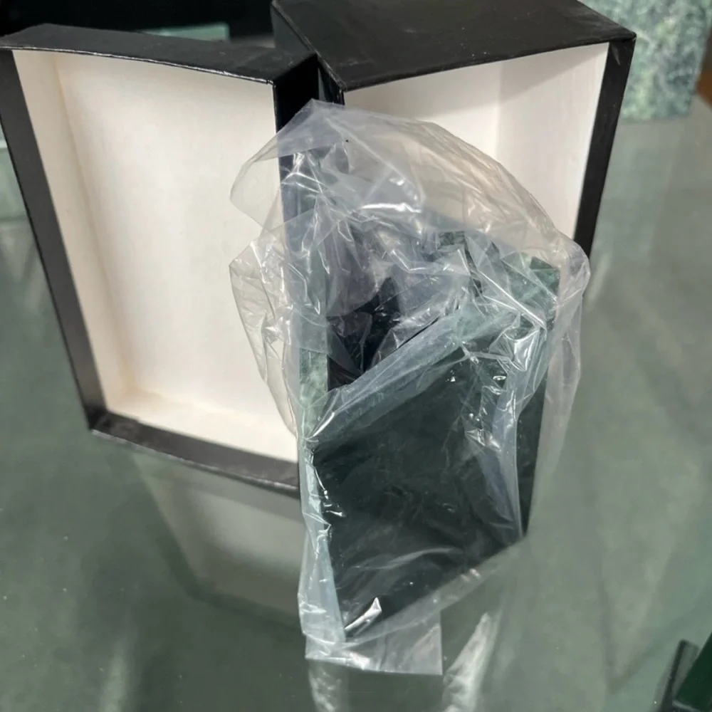Brand new green marble pencil/pen holder.  Comes with gift box